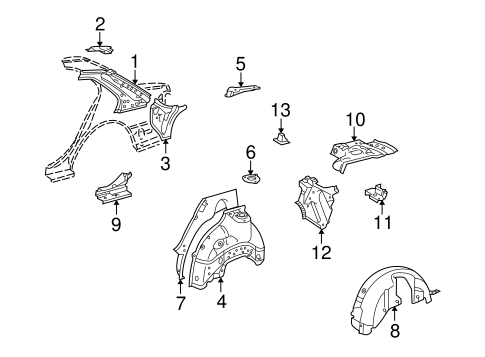 LS430 INNER COMPONENTS