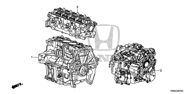 ENGINE/ENGINE ASSY. - TRANSMISSION ASSY. for 2013 Honda FIT #1
