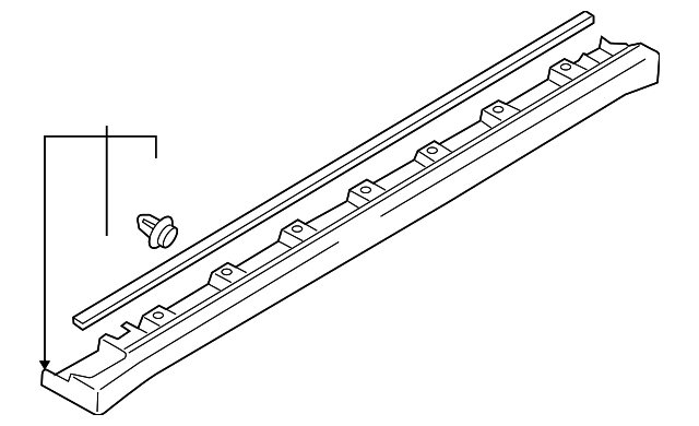 7721054G51Z7T Деталь ROCKER MOLDING, RIGHT