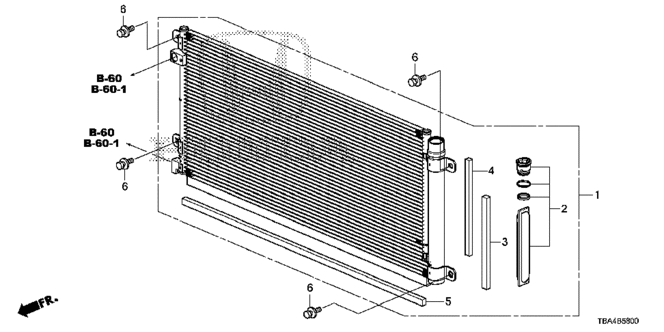 CIVIC SEDAN A / C AIR CONDITIONER (CONDENSER) (1.5L)