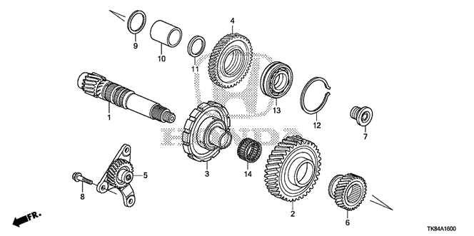 TRANSMISSION - AUTOMATIC/AT COUNTERSHAFT (6AT) for 2012 Honda ODYSSEY #1