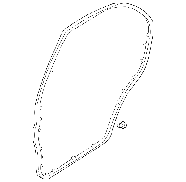 82830-9E000 Деталь SURROUND W'STRIP, RIGHT