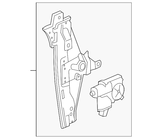 20883903 Деталь WINDOW REGULATOR, LEFT