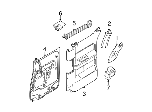F-150 INTERIOR TRIM - REAR DOOR