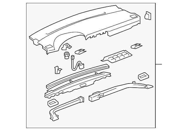7311178J02 Деталь UPPER TRIM PANEL