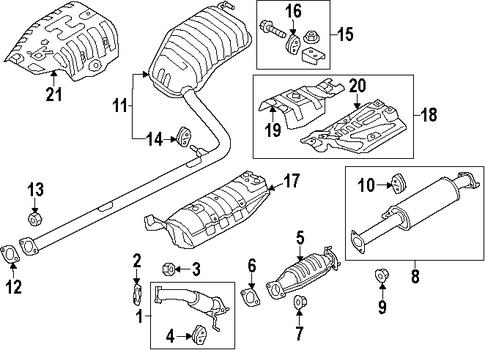 Optima EXHAUST COMPONENTS