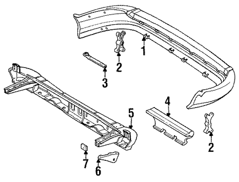 Previa BUMPER & COMPONENTS - REAR