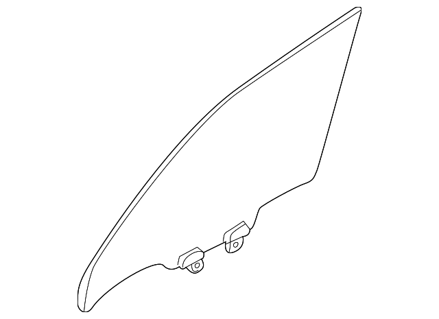 80300AS802 DOOR GLASS, RIGHT