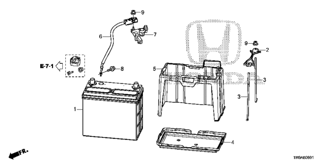 CIVIC SEDAN BATTERY (2.4L)