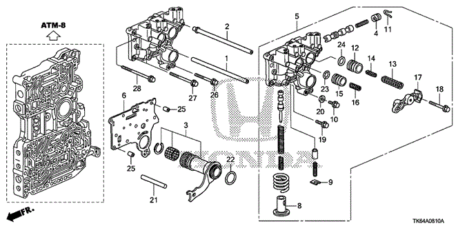 TRANSMISSION - AUTOMATIC/AT REGULATOR BODY for 2009 Honda FIT #1