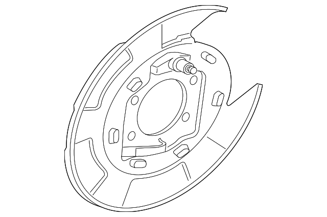 MR307334 Деталь SPLASH SHIELD, RIGHT