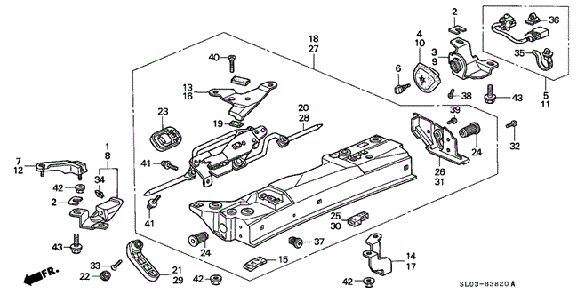 NSX ROOF SIDE LOCK