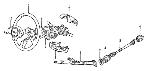 Tracker STEERING COLUMN