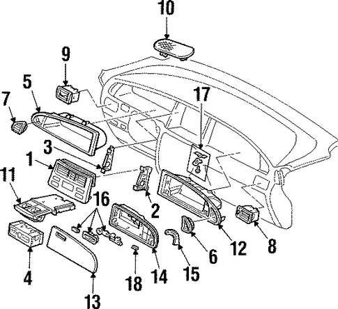Oasis INSTRUMENT PANEL COMPONENTS