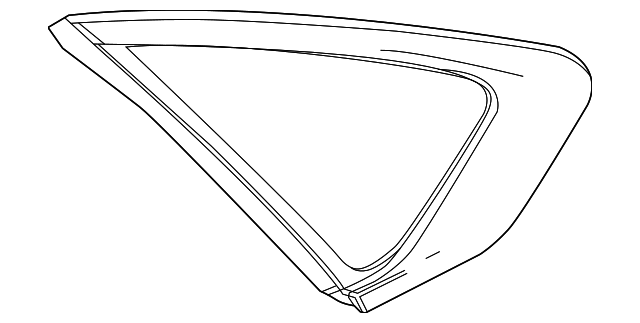 23189816 Деталь QUARTER GLASS, LEFT