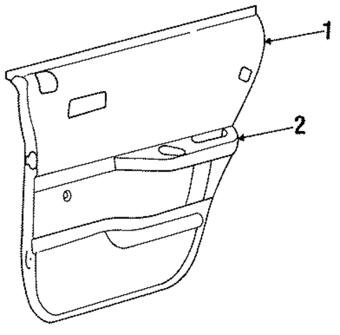 Lancer INTERIOR TRIM - REAR DOOR