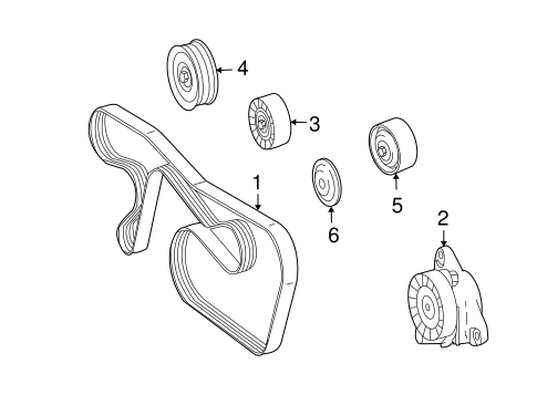 C63 AMG BELTS & PULLEYS
