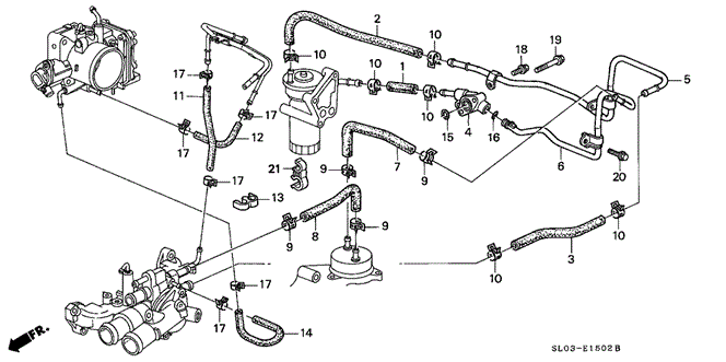 NSX OIL COOLER HOSE (2)