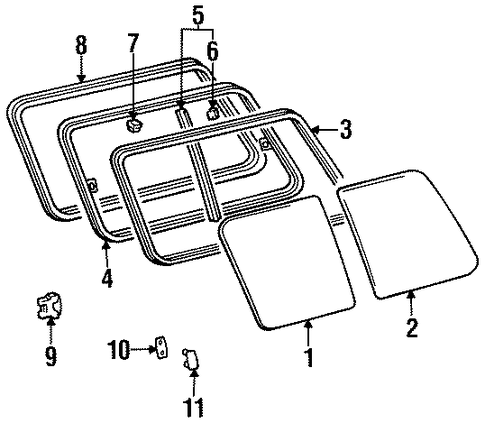 Land Cruiser GLASS & HARDWARE