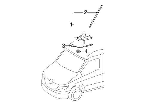 Sprinter 2500 ANTENNA & RADIO