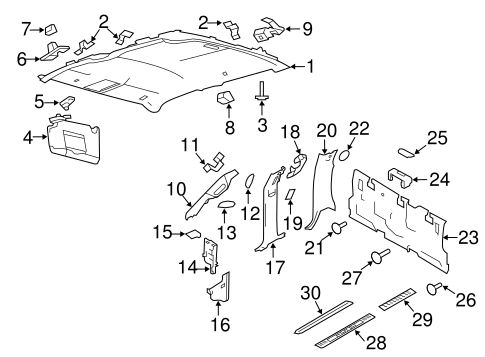 F-150 INTERIOR TRIM - CAB 2