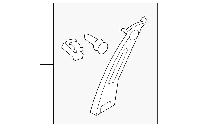 76913-9N00A UPR CTR PLR TRIM, RIGHT