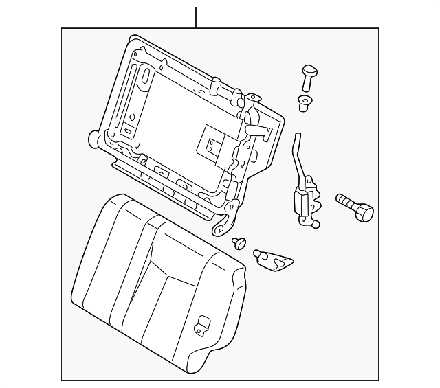 BJ0E57450E44 Деталь SEAT BACK ASSY, LEFT