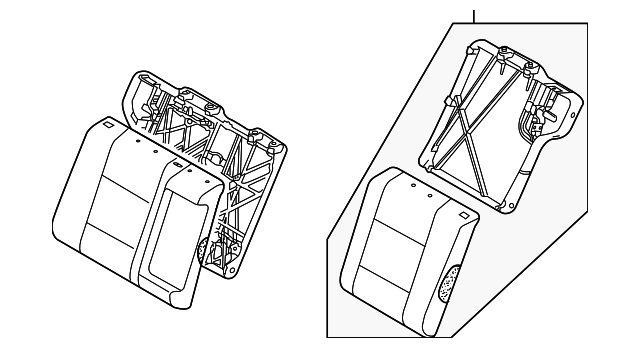 8730285Z10 Деталь SEAT BACK ASSY, LEFT