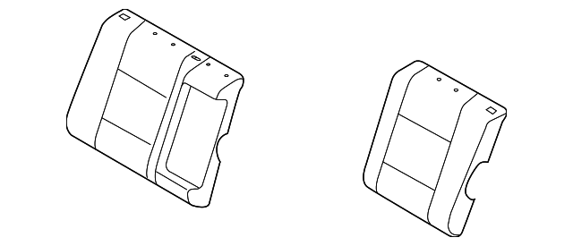 8788085Z40 Деталь SEAT BACK COVER, LEFT