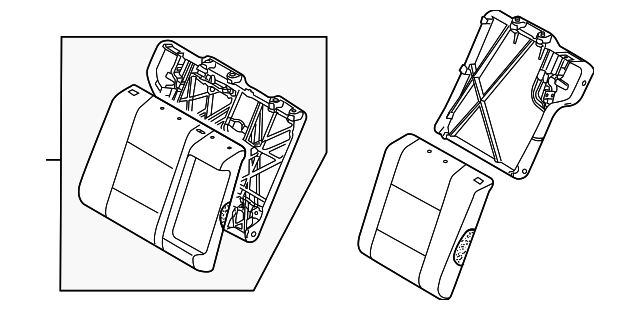 8730285ZB0 Деталь SEAT BACK ASSY, RIGHT
