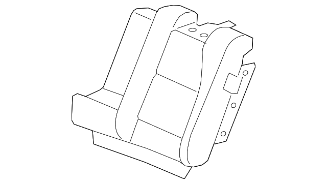 82521-SZN-A01ZA Деталь COVER, L. RR. SEAT-BACK TRIM *NH556L* (L