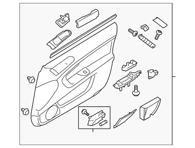 94639AG12AWA Деталь DOOR TRIM PANEL, RIGHT