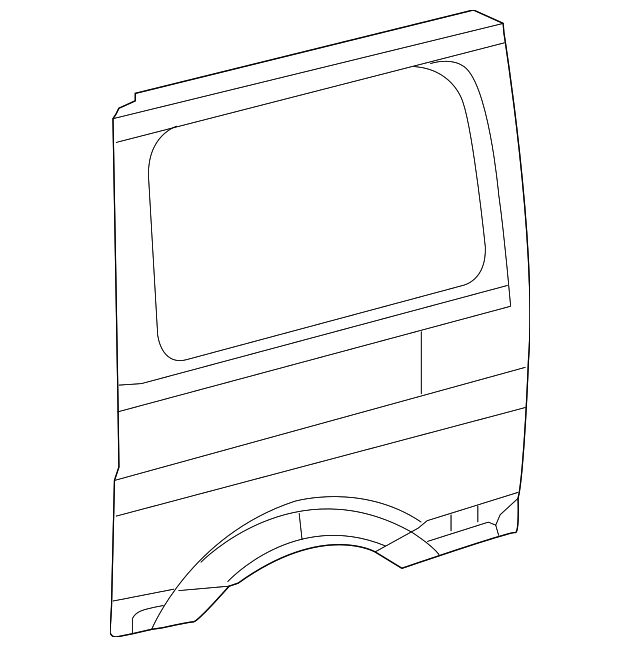 68008472AA Деталь REAR PANEL, LEFT