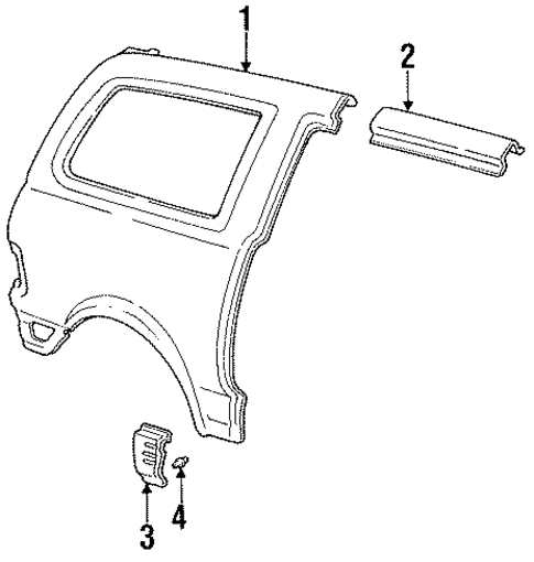 Previa EXTERIOR TRIM - SIDE PANEL