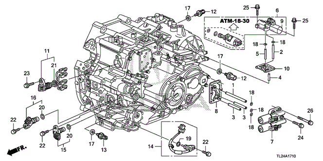 TSX SEDAN AT SENSOR - SOLENOID (V6)
