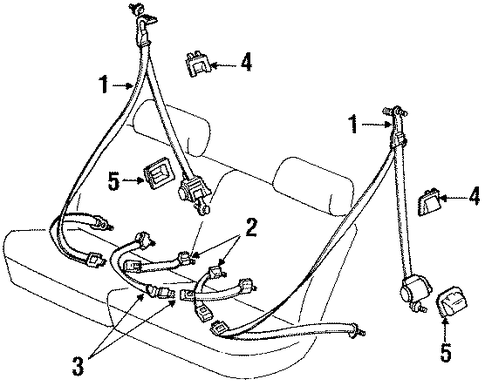 4Runner REAR SEAT BELTS