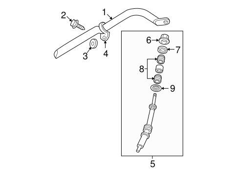 Dakota STABILIZER BAR & COMPONENTS