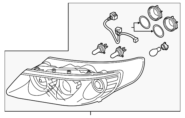 92101-3L550 HEADLAMP ASSY, LEFT