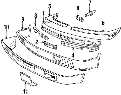 528e FRONT BUMPER