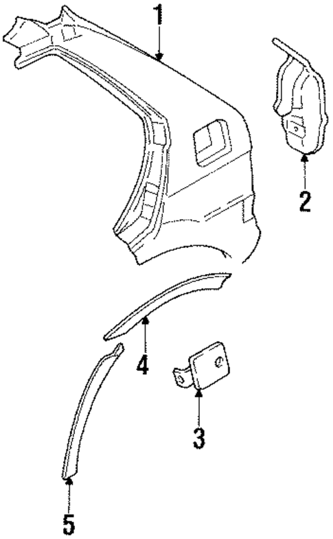 Justy QUARTER PANEL & COMPONENTS