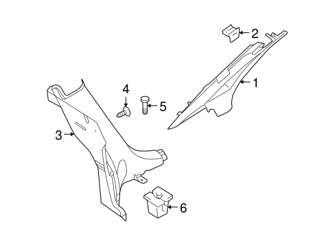 Reno INTERIOR TRIM - QUARTER PANELS