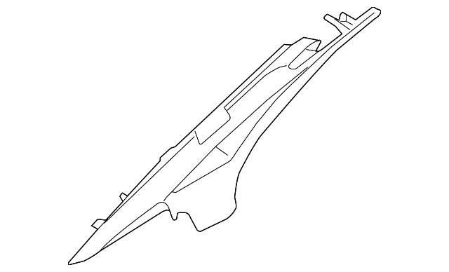 7625085Z10 Деталь UPPER QTR TRIM, RIGHT