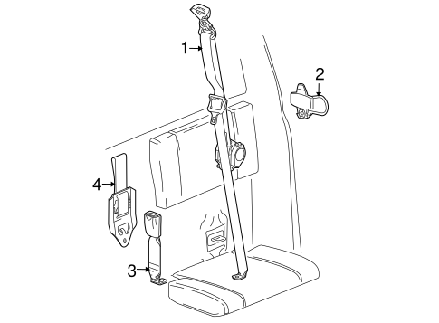 i-290 REAR SEAT BELTS