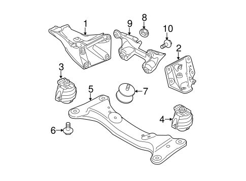 335i xDrive ENGINE & TRANS MOUNTING 2