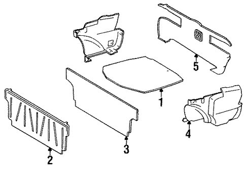 300CD TRUNK TRIM