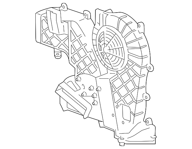 9542278J00 Деталь BLOWER CASE, LEFT