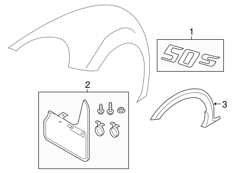 Beetle EXTERIOR TRIM - FENDER