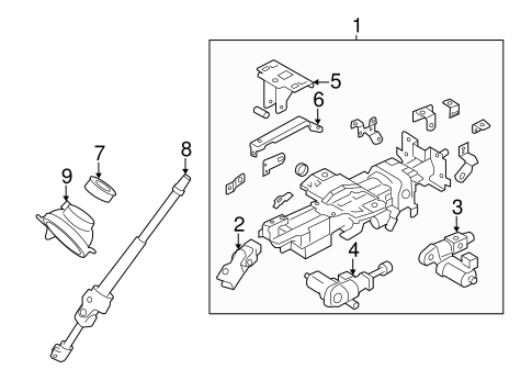 Murano STEERING COLUMN ASSEMBLY 2