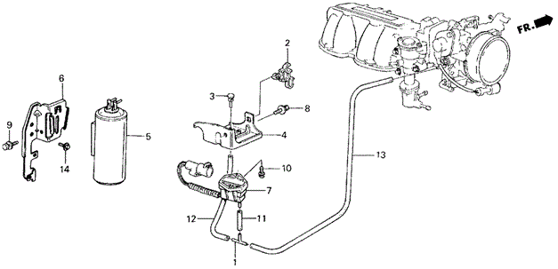 CIVIC HATCHBACK VACUUM TANK (SI)
