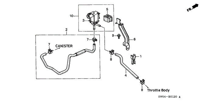 NSX PURGE CONTROL SOLENOID VALVE